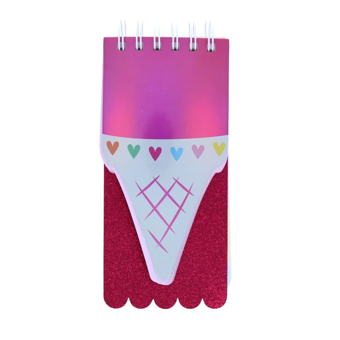 Carnet glace et paillettes