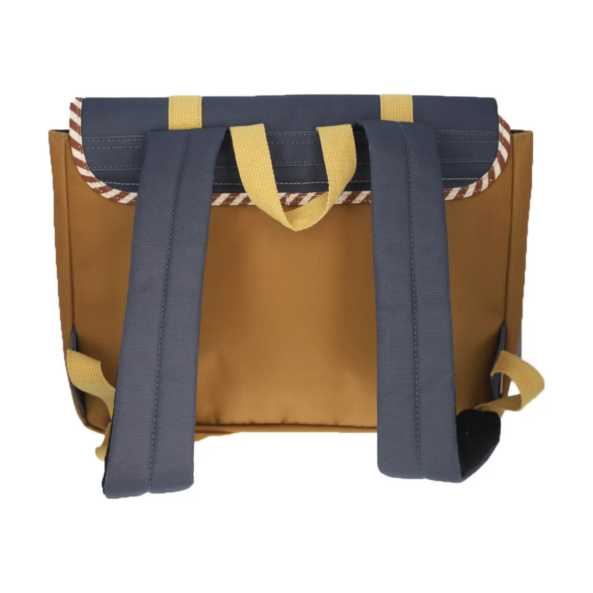 Cartable d'école bleu et marron