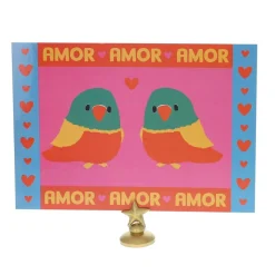 Carte amor perroquets - Copacabana party !