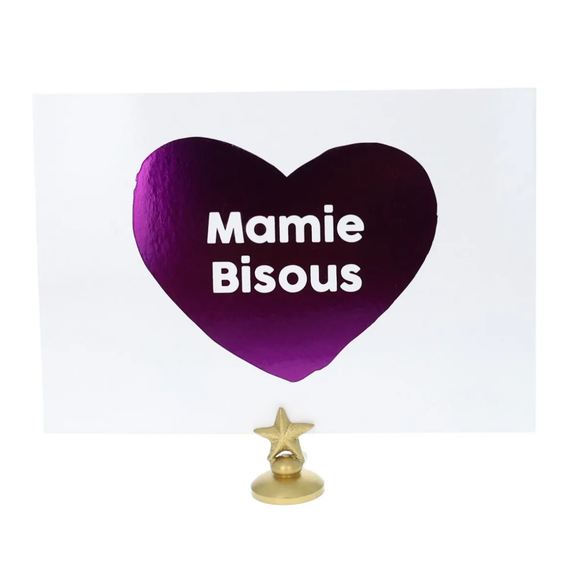 Carte mamie bisou
