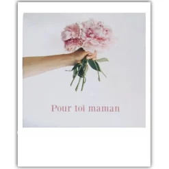 Carte polaroid pour toi maman