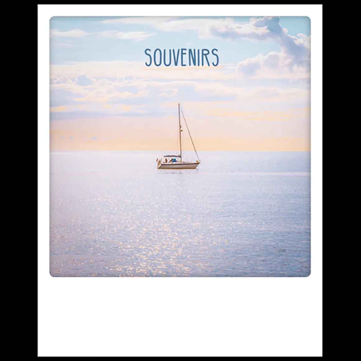 Carte polaroid souvenirs