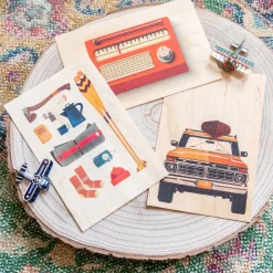 Carte postale en bois "into the wild la totale"