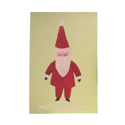 Carte Père Noël doré Ho Ho Ho !