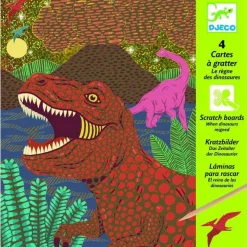 Cartes à gratter dinosaures