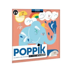 Cartes de gommettes animaux
