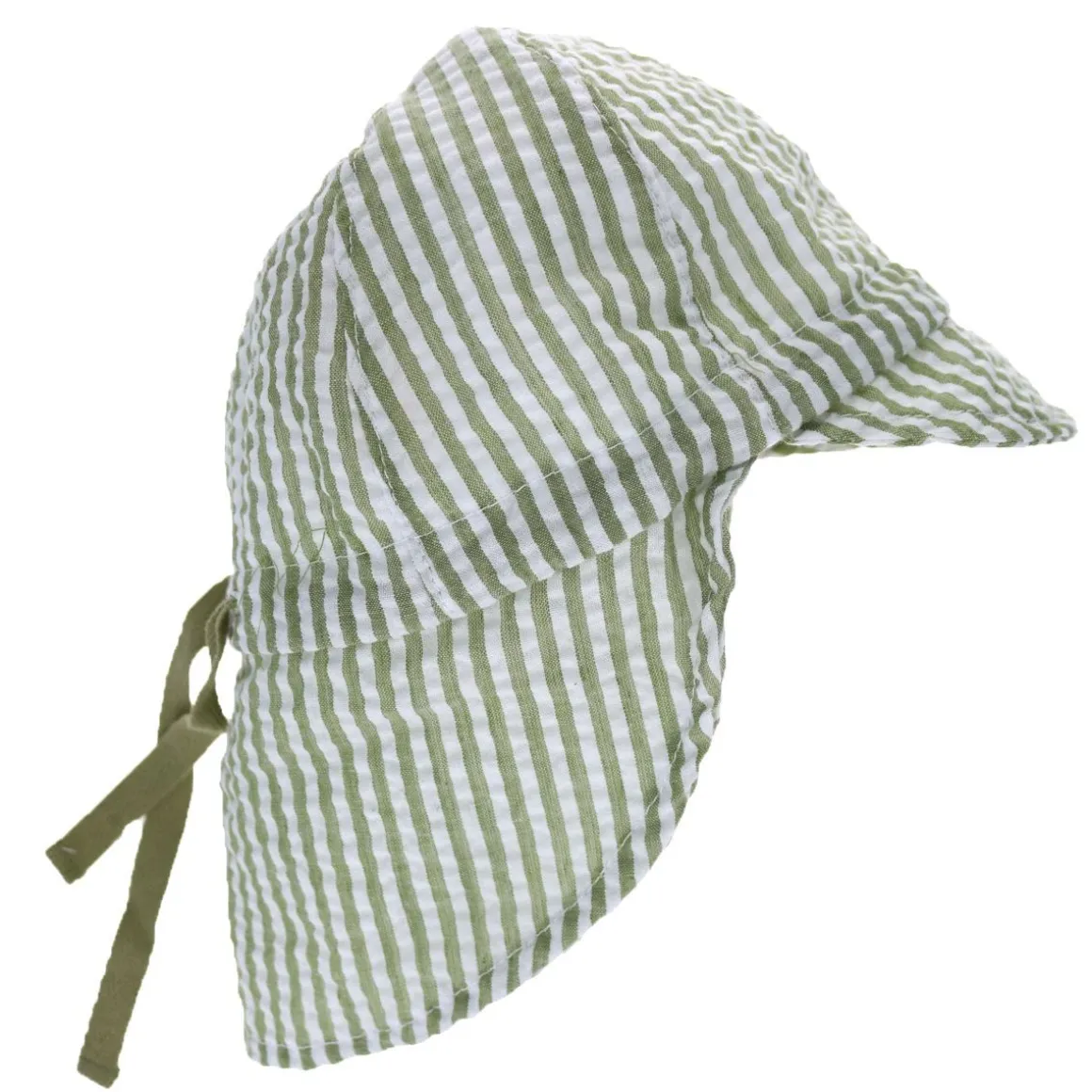Casquette bébé à rayures kaki