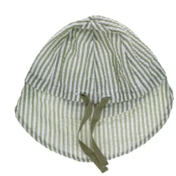 Casquette bébé à rayures kaki