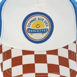 Casquette enfant damier