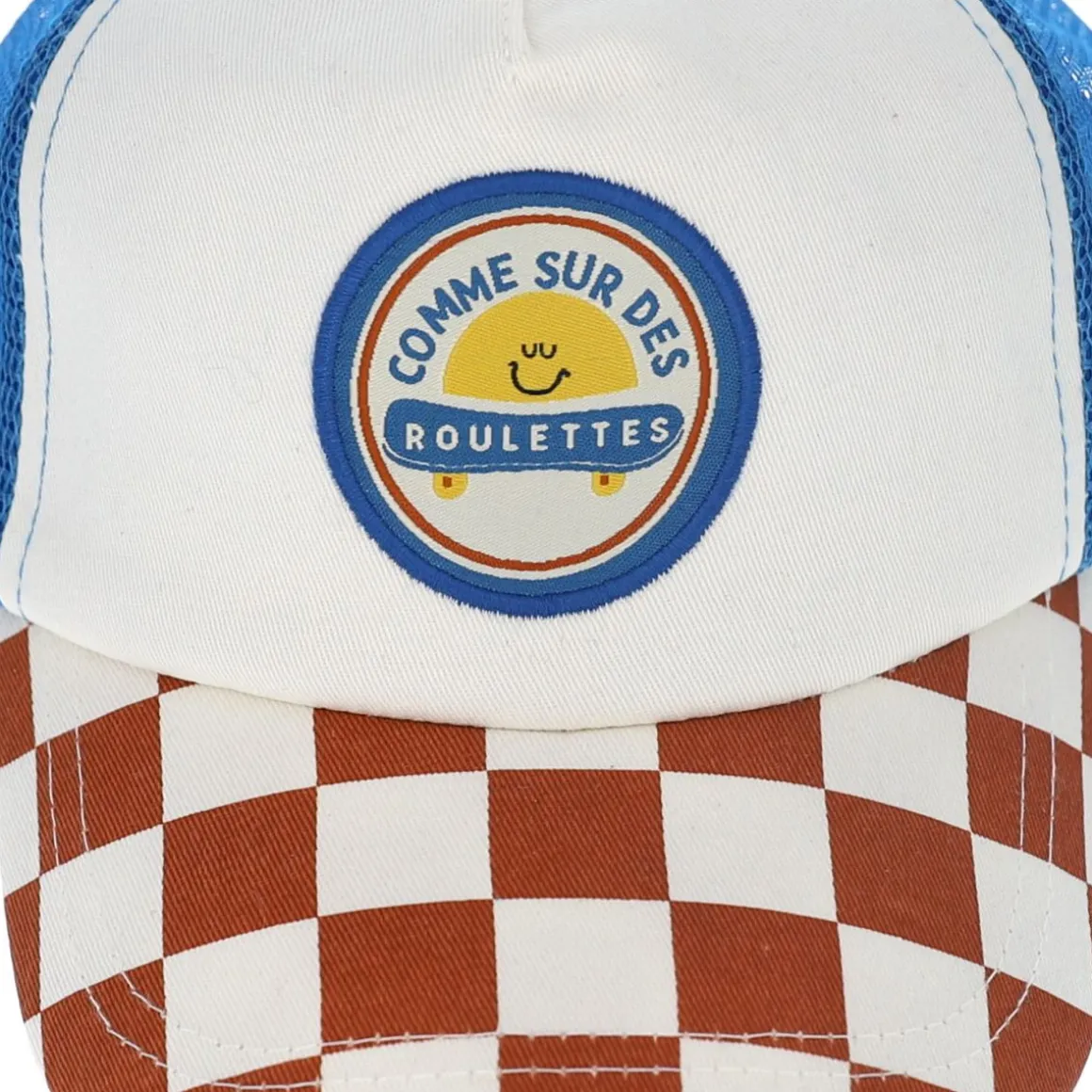 Casquette enfant damier "Comme sur des roulettes" - Skate park