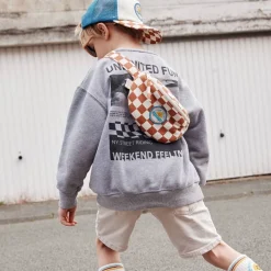 Casquette enfant damier