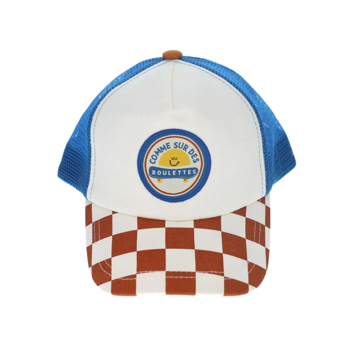 Casquette enfant damier "Comme sur des roulettes" - Skate park