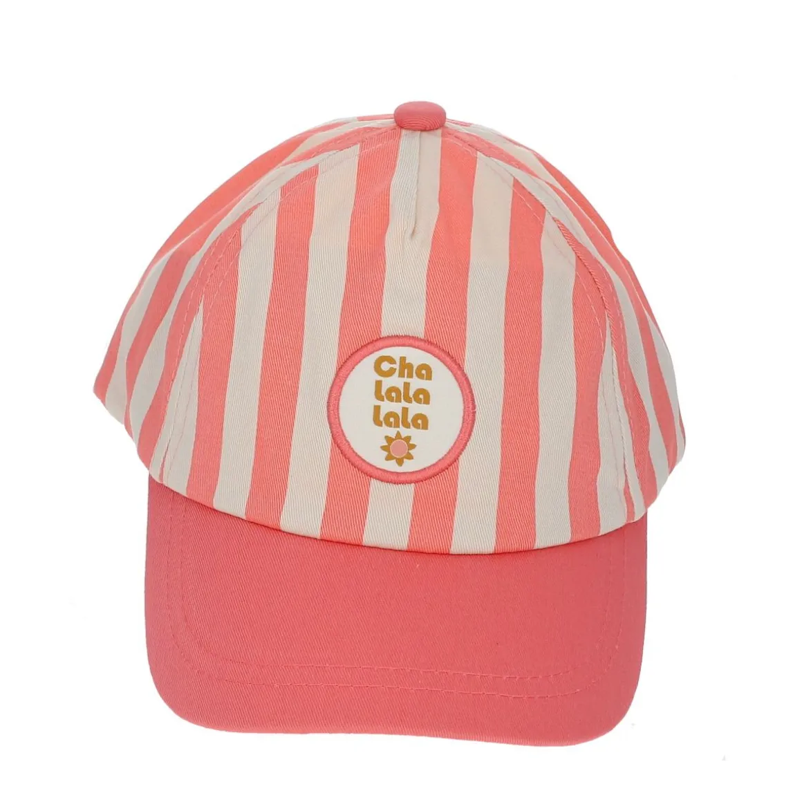 Casquette enfant rayée rose - Trouville