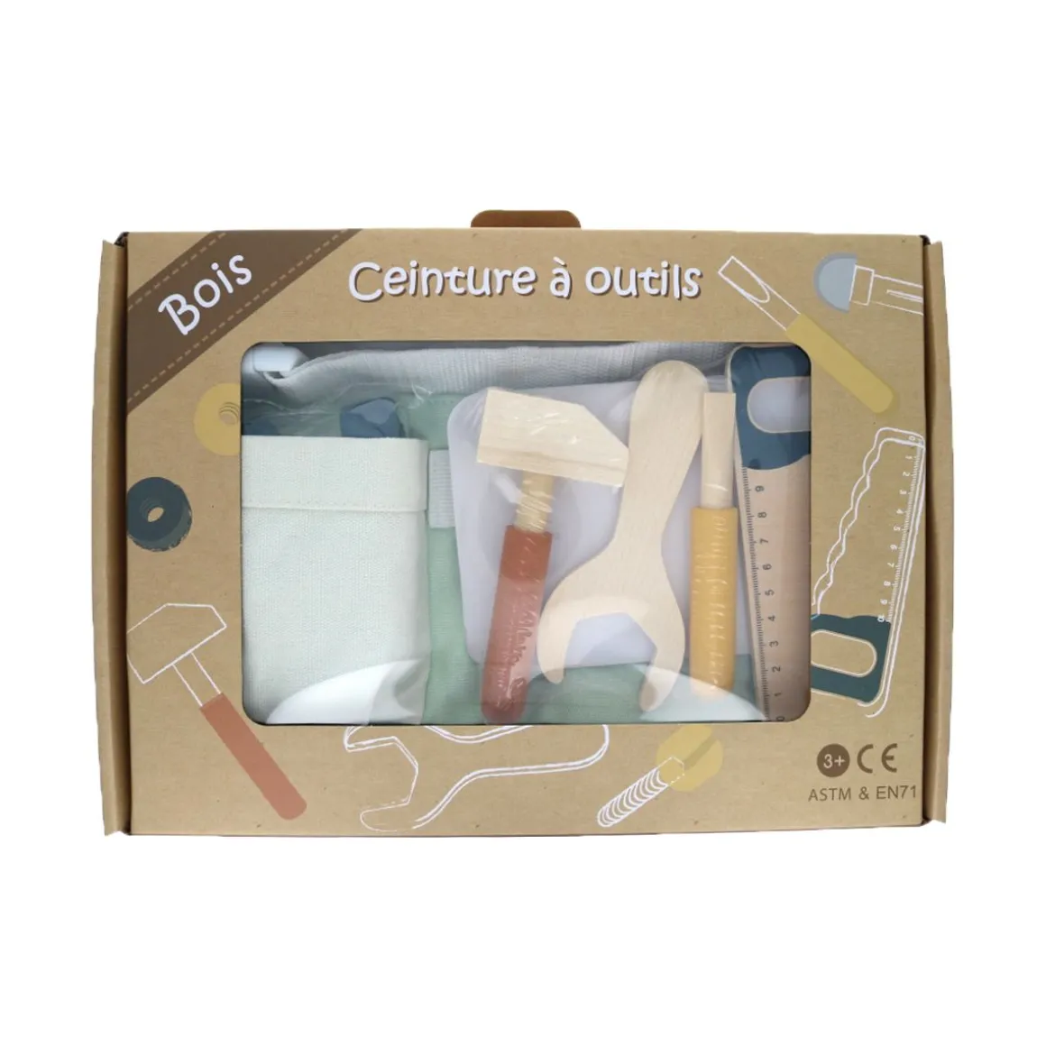 Ceinture à outils en bois
