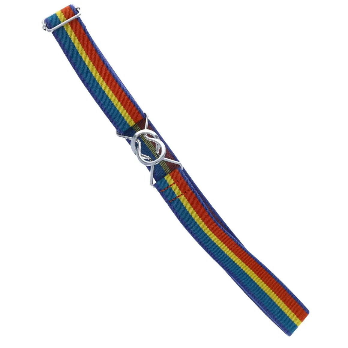 Ceinture élastique rayée arc-en-ciel - À bicyclette