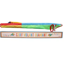 Cerf-volant diamant multicolore