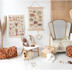 Chaise enfant rotin
