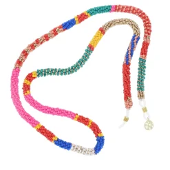 Chaîne de lunettes en perles multicolores - Copacabana party !