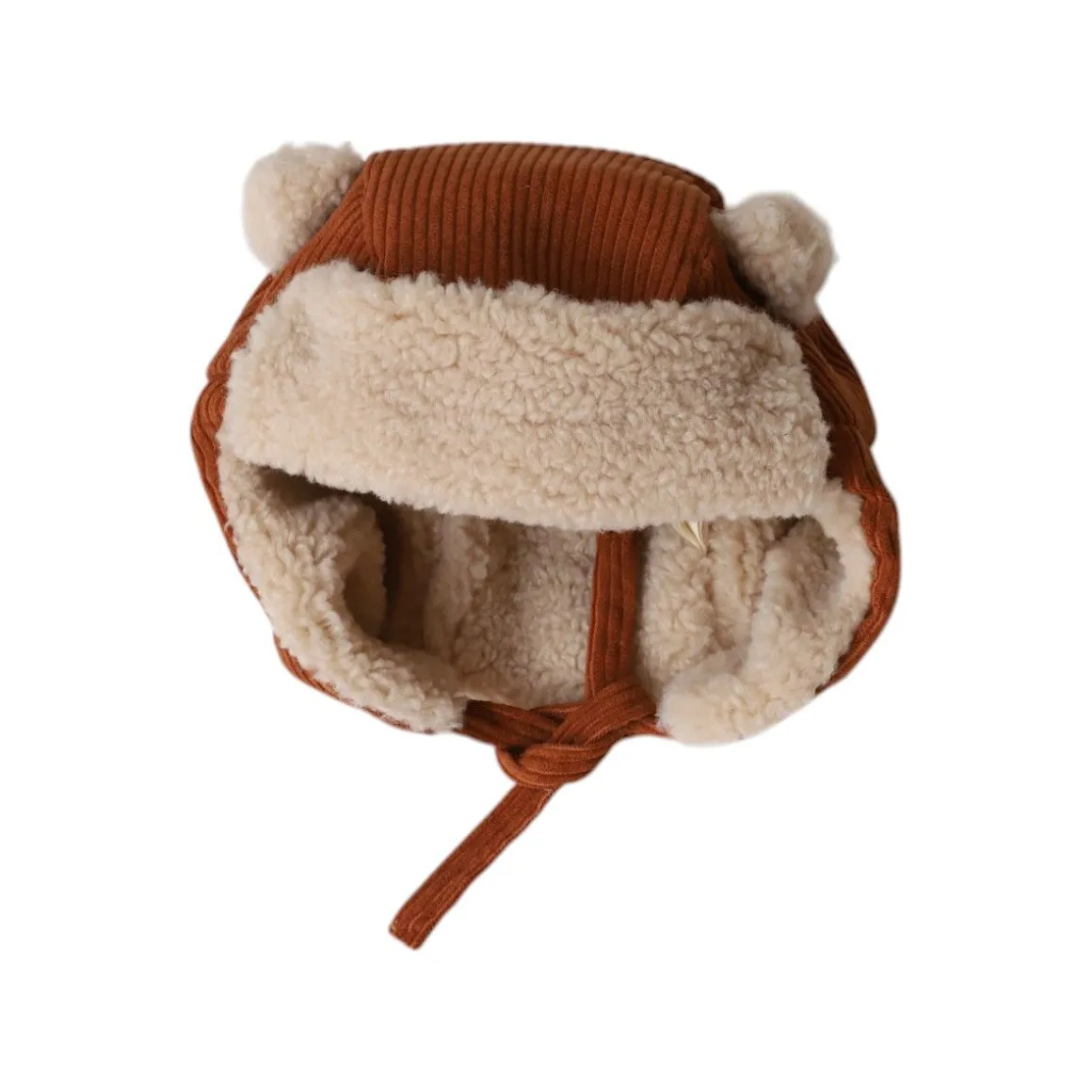 Chapka enfant velours marron - Bébé Highland