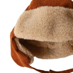 Chapka enfant velours marron - Road trip