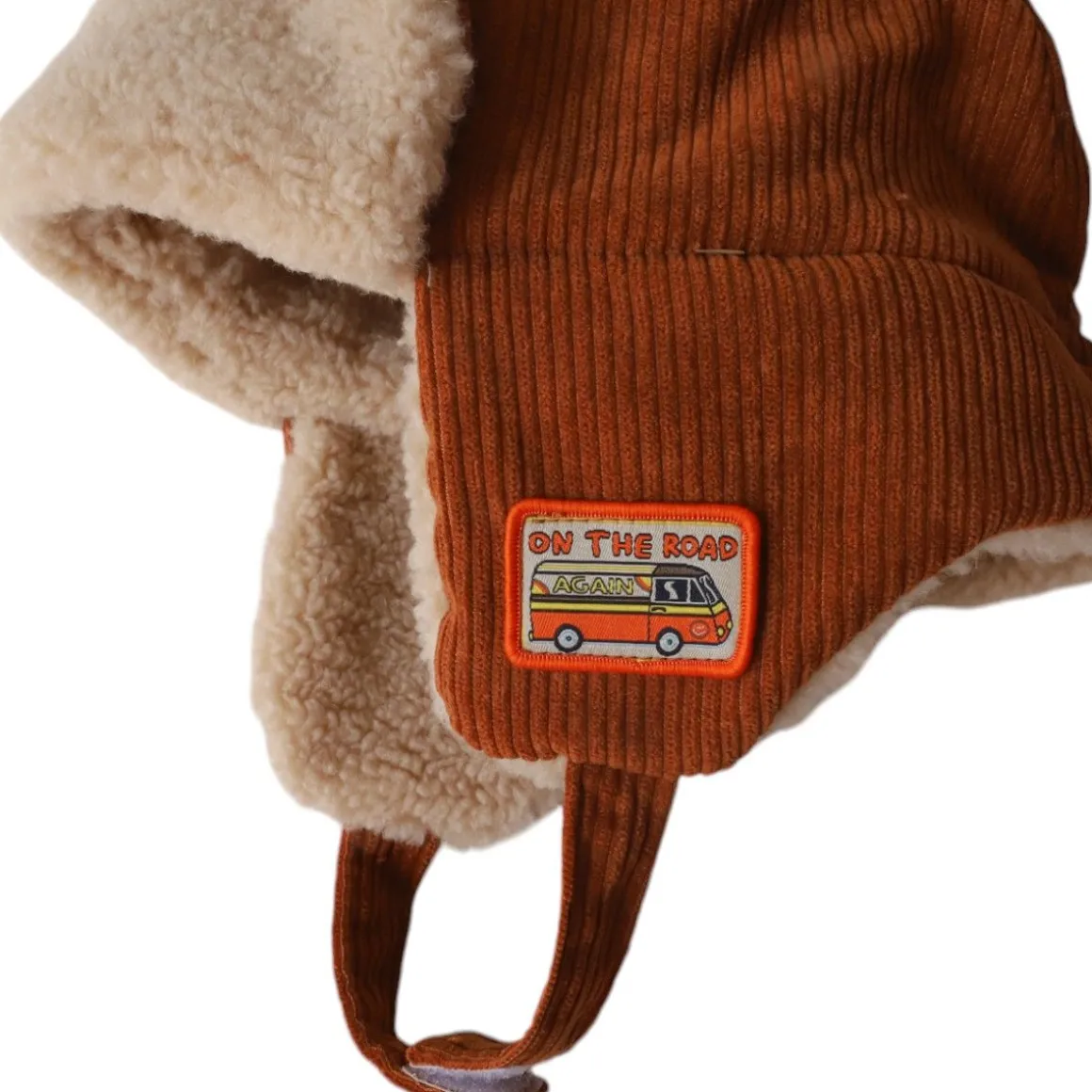 Chapka enfant velours marron - Road trip