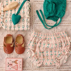 Chaussettes bébé fleurs roses 0-6 mois - Folk d'été