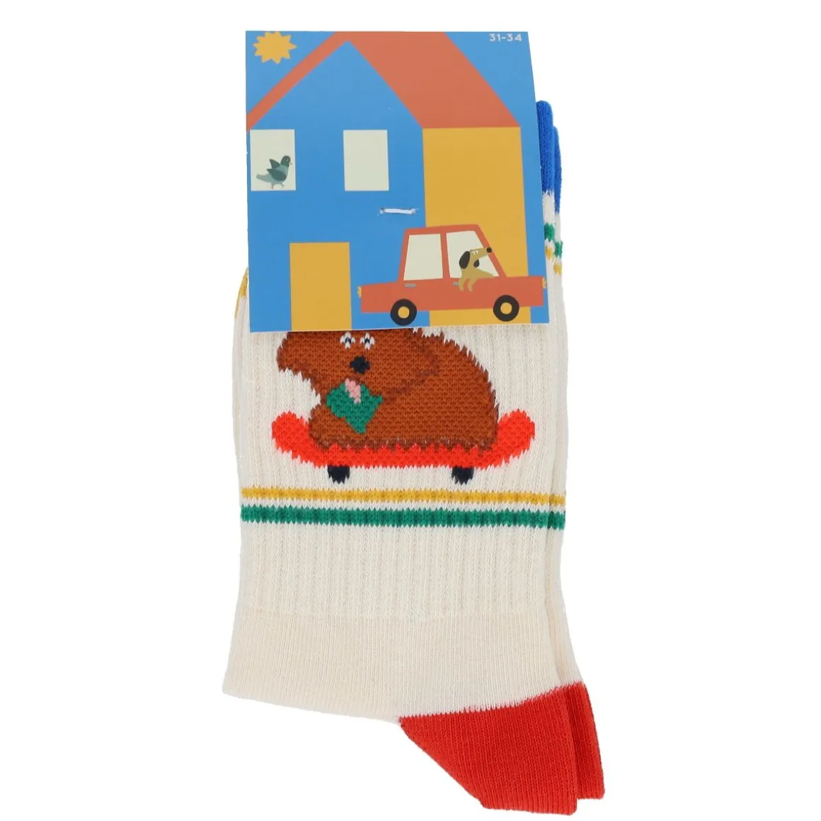 Chaussettes enfant chien et skate - Croquette