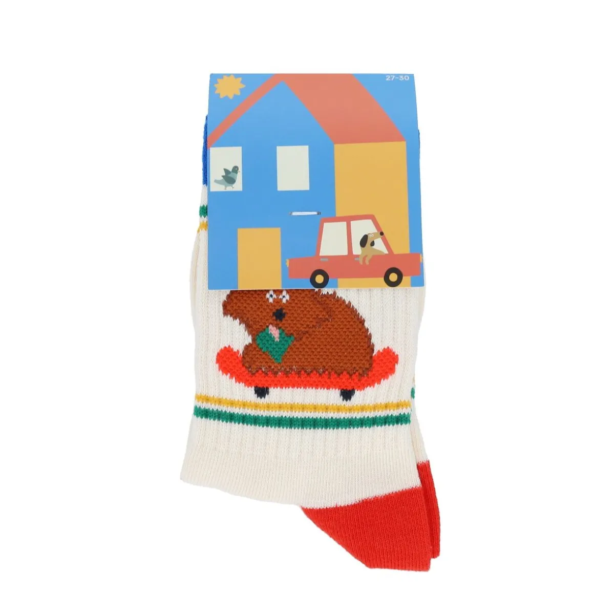 Chaussettes enfant chien et skate - Croquette