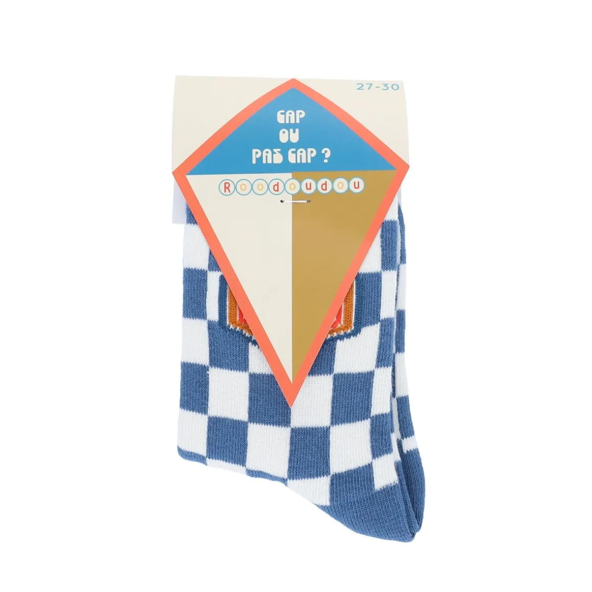 Chaussettes enfant damiers - Dans les airs