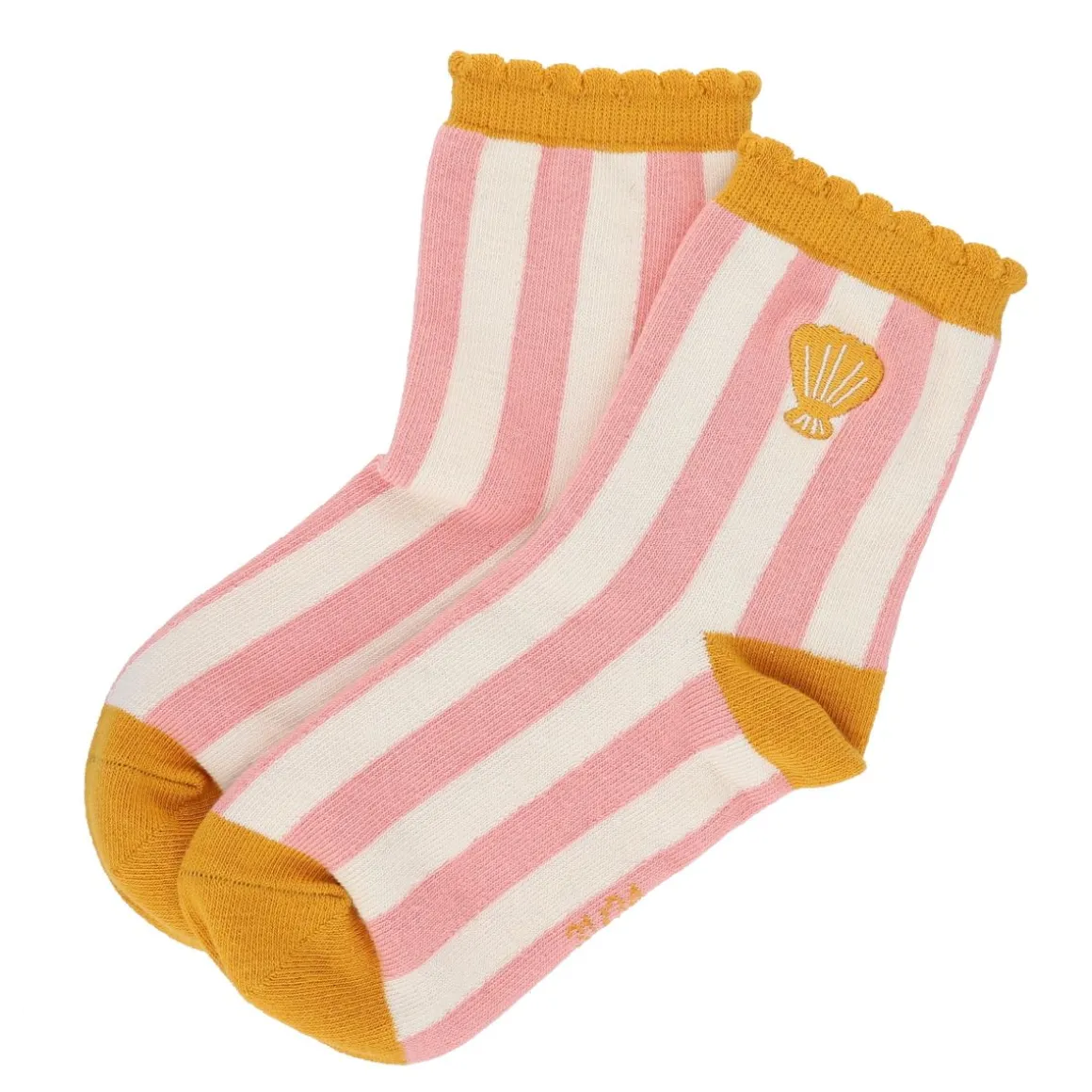 Chaussettes enfant rayées coquillage - Trouville