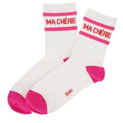Chaussettes femme à message "MA CHERIE"