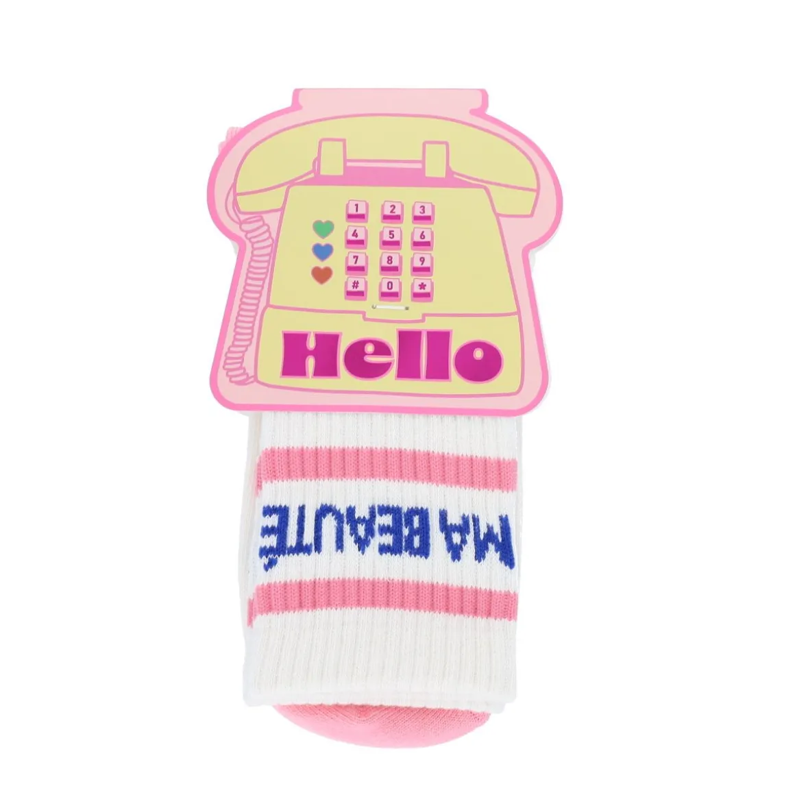 Chaussettes femme à message "MA BEAUTE"