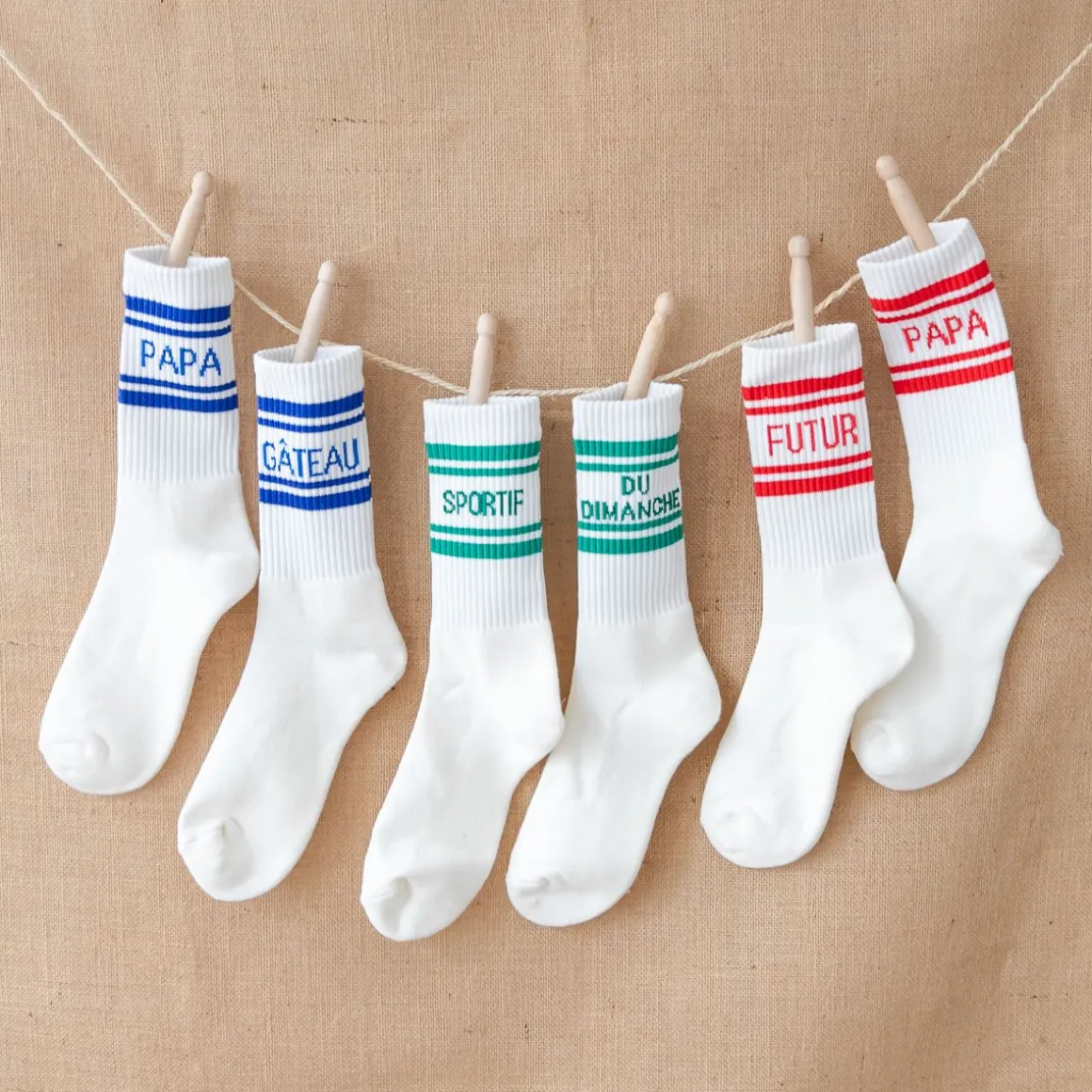 Chaussettes homme "Papa gâteau"