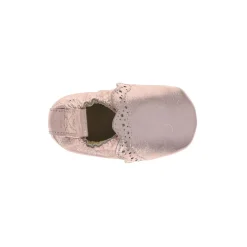 Chaussons bébé Festonette rose brillant