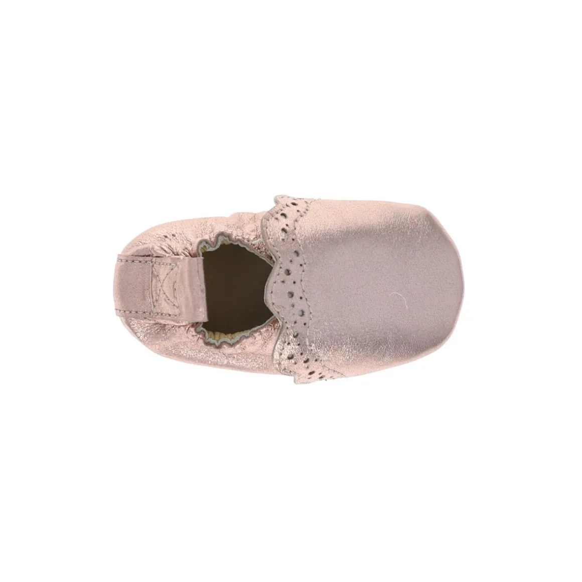 Chaussons bébé Festonette rose brillant