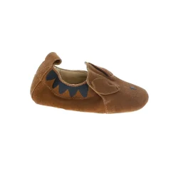 Chaussons bébé Kangourou en daim marron