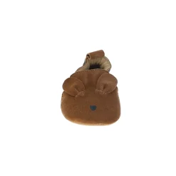 Chaussons bébé Kangourou en daim marron