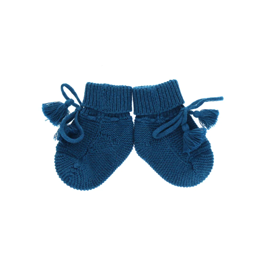 Chaussons coton Bleu 0-6 mois - Teddy Bear