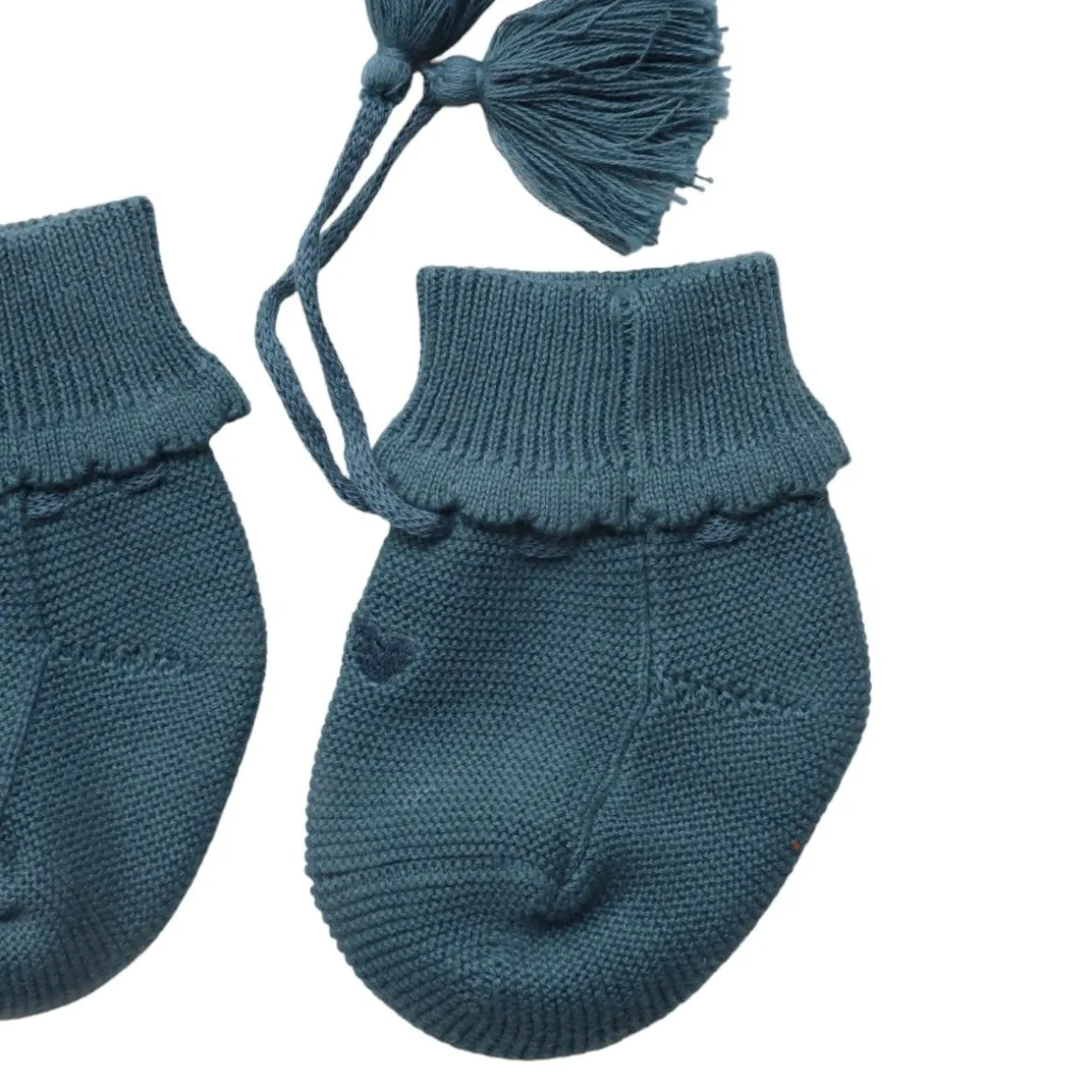 Chaussons coton bleu 3-6 mois