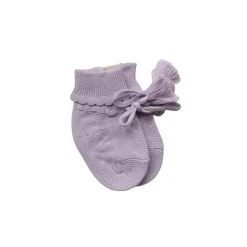 Chaussons coton parme 3-6 mois