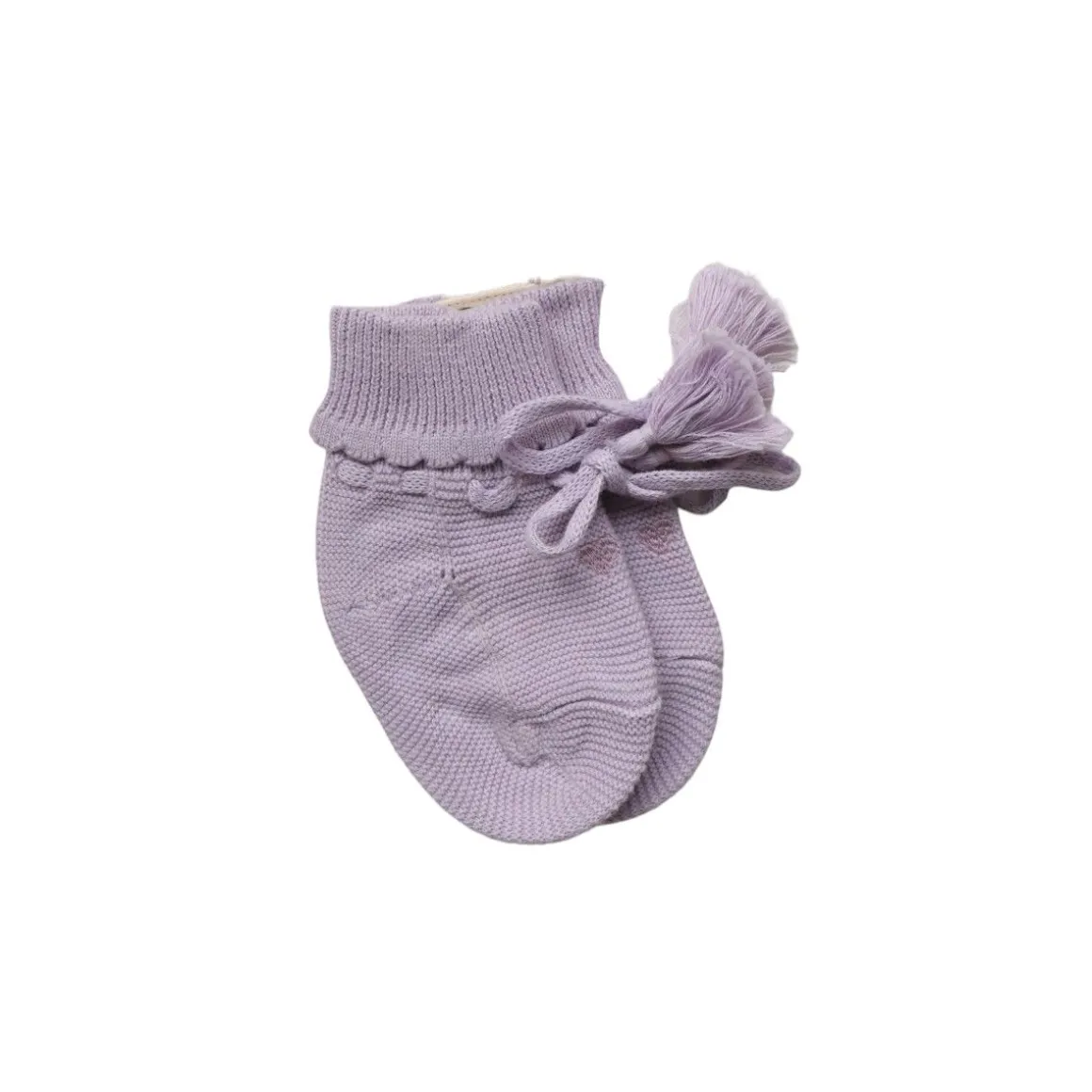 Chaussons coton parme 3-6 mois