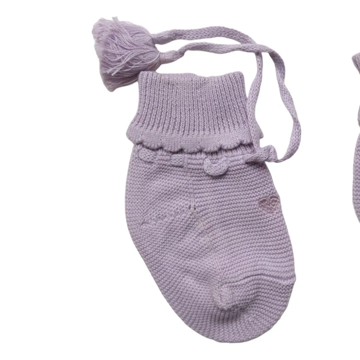 Chaussons coton parme 3-6 mois