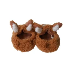 Chaussons fausse fourrure marron - Bébé Highland