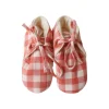 Chaussons vichy - La petite poule rousse
