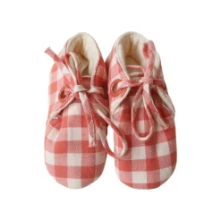 Chaussons vichy - La petite poule rousse