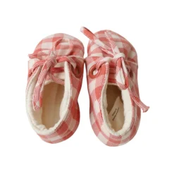 Chaussons vichy - La petite poule rousse