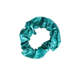 Chouchou bleu métallisé foil