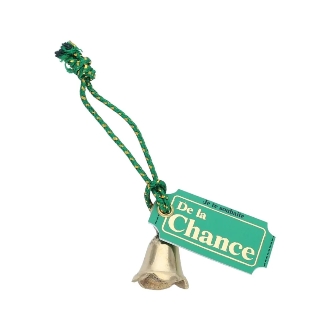 Clochette "Je te souhaite" message porte-bonheur