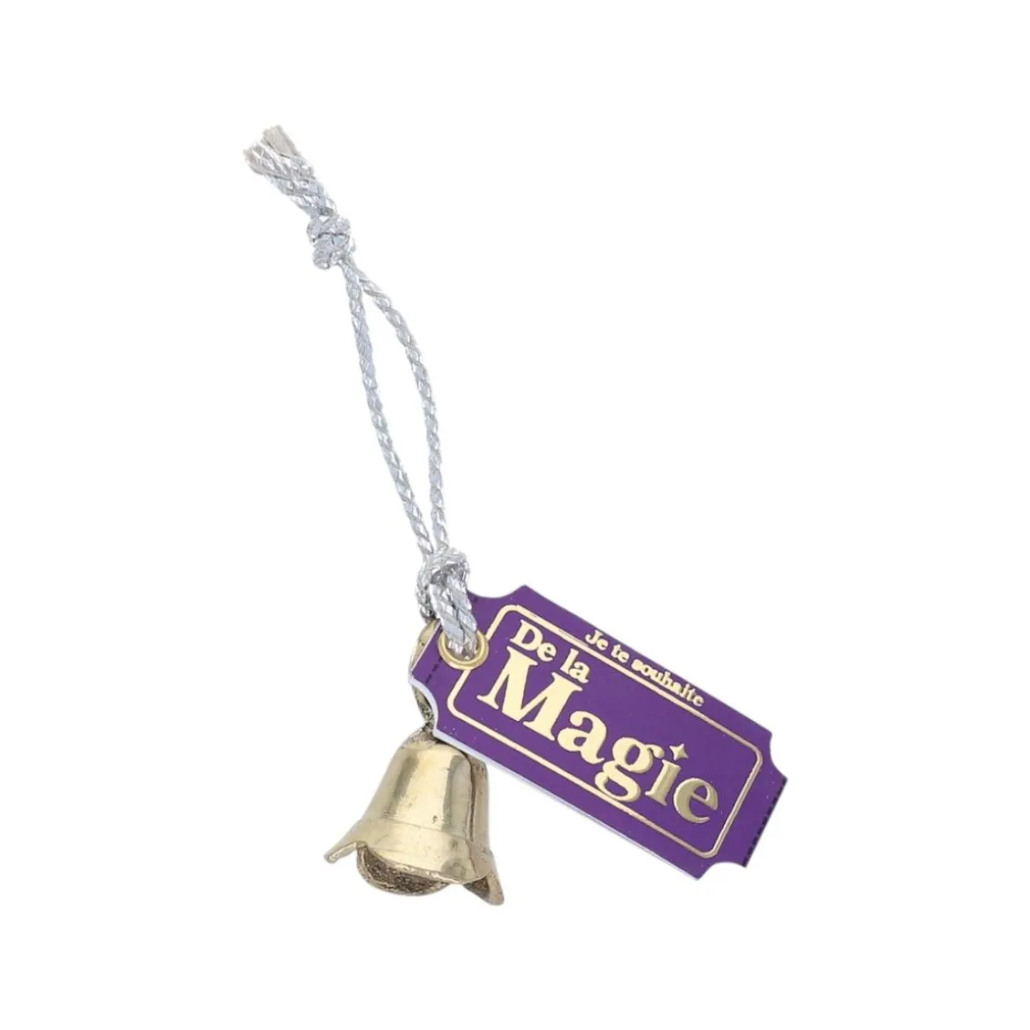 Clochette "Je te souhaite" message porte-bonheur