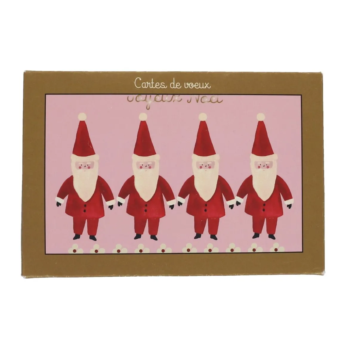 Coffret de 6 cartes de vœux et enveloppes Joyeux Noël